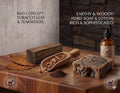 Tobacco Leaf & Teakwood Caprine Soap Formulation | R&D Concept