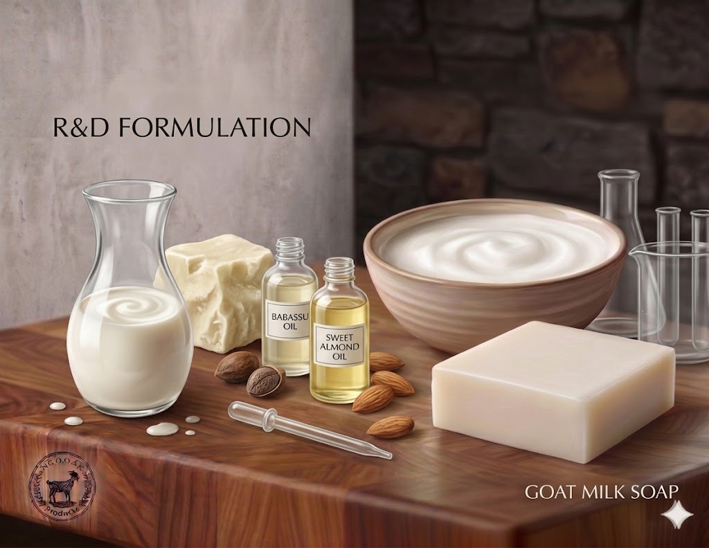 Menthol & Arnica Caprine Soap Formulation | R&D Concept